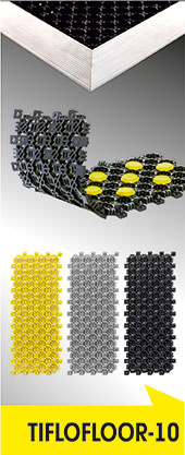 Dirt-resistant tactile coating TIFLOFLOOR-10