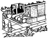 Передвижение в объекты, расположенные в подземном уровне здания, с помощью наклонного подъемника