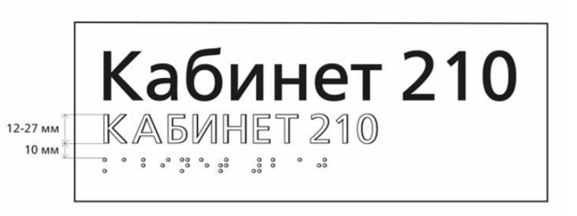 Высота РЛШ при сочетании с плоскопечатным шрифтом