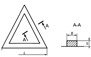 Тактильный символ предупреждения об опасности