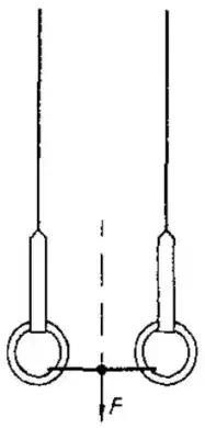 Определение прочности закрепления гимнастических колец