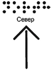 Стрелка из сплошной линии для обозначения направления – применение метки