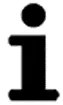 Информационная метка «I» с точкой и засечками