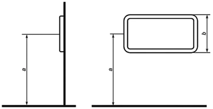 Примеры оформления при установке на стену