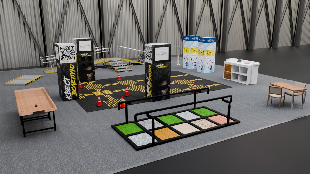 Гостей стенда Тифлоцентра «Вертикаль» на Национальном чемпоинате «Абилимпикс-2025» ждет масса увлекательных и интерактивных зон