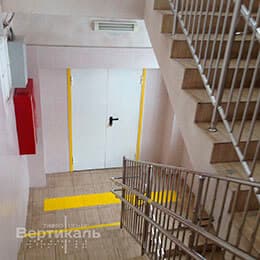 Для лестницы плитка, перила, интернат для детей, Челябинск