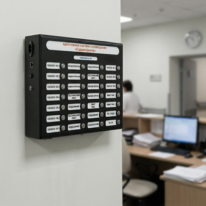 Пульт управление системой оповещенеия «СурдоЦентр»