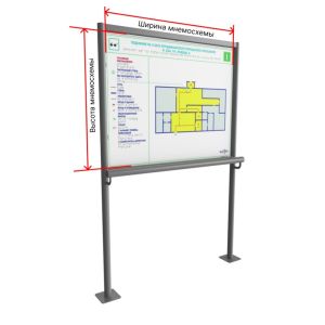 Индивидуальные крепления для мнемосхем от компании "Вертикаль" 