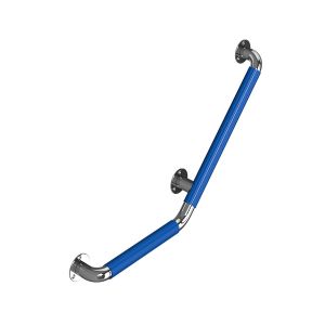 "Теплые" поручни 38мм для МГН от компании "Тифлоцентр Вертикаль"- это сочетание двух самых надежных материалов - нержавеющей стали и ПВХ пластика. Они являются стильным и, что особенно важно, травмобезопасным элементом для адаптации любого интерьера в рамках программы "Доступная Среда".