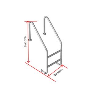Лестница для бассейна по ценам производителя Вертикаль. Доставка по всем регионам России.