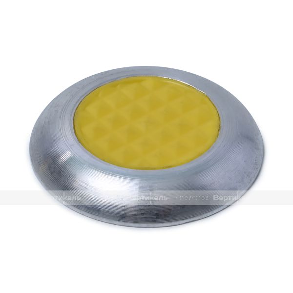 Конус комбинированный, с противоскользящей вставкой, М1, без штифта, D35x35, H-5мм, I-0мм, AL/PL, желтый (преодолимое препятствие, непреодолимое препятствие) – фото № 2