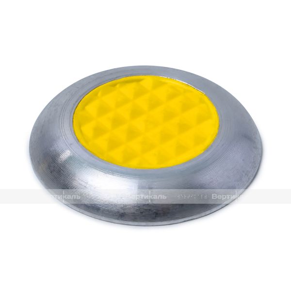 Конус комбинированный, с противоскользящей вставкой, М1, без штифта, D35x35, H-5мм, I-0мм, AL/PL, желтый (преодолимое препятствие, непреодолимое препятствие) – фото № 3