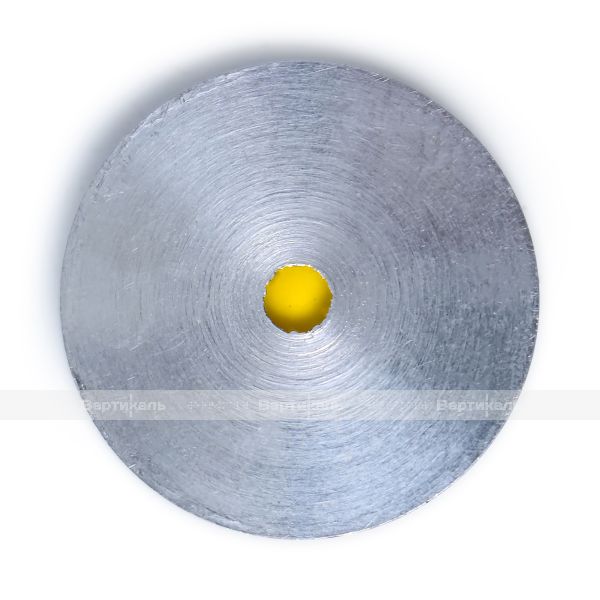 Конус комбинированный, с противоскользящей вставкой, М1, без штифта, D35x35, H-5мм, I-0мм, AL/PL, желтый (преодолимое препятствие, непреодолимое препятствие) – фото № 4