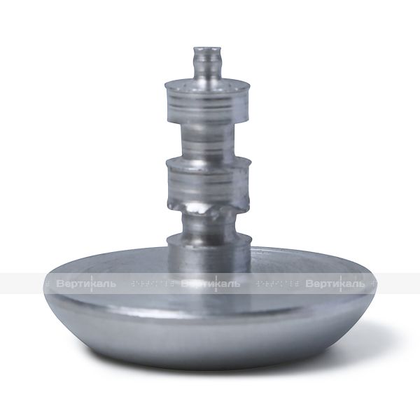 Конус тактильный со штифтом, D25x25, H-4мм, I-14мм, AL (преодолимое препятствие, непреодолимое препятствие) – фото № 4