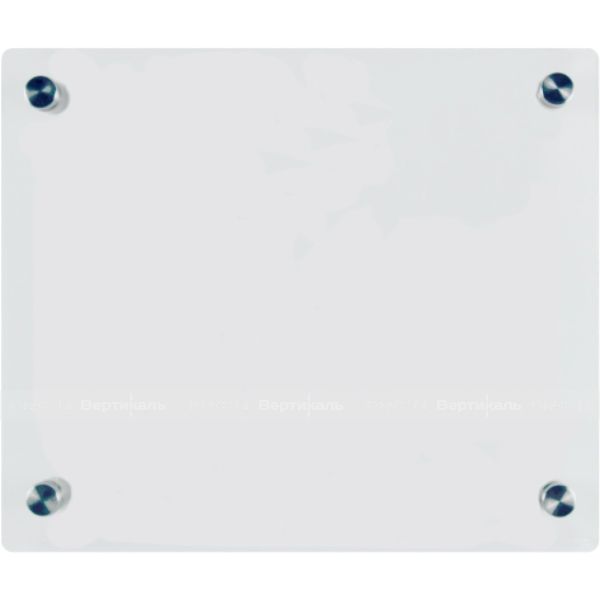 Крепление прямое из оргстекла 8 мм для тактильной мнемосхемы 470х610 мм, с держателями – фото № 1