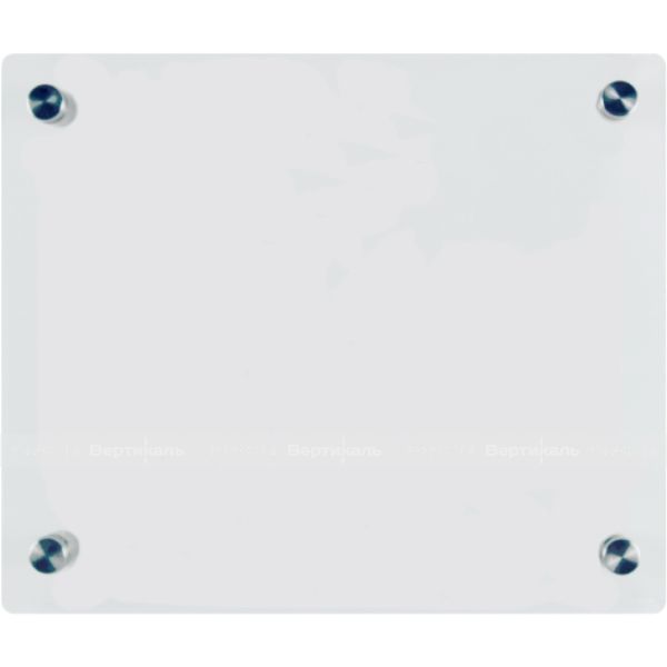 Крепление прямое из оргстекла 5 мм для тактильной мнемосхемы 630х800 мм, с держателями – фото № 1