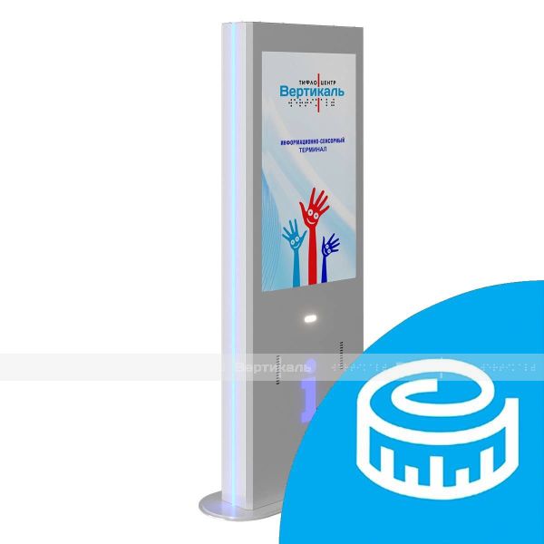 Терминал информационный «INFO-VERT-1(43)V», сенсорный, со стандартным ПО, индивидуальный – фото № 1