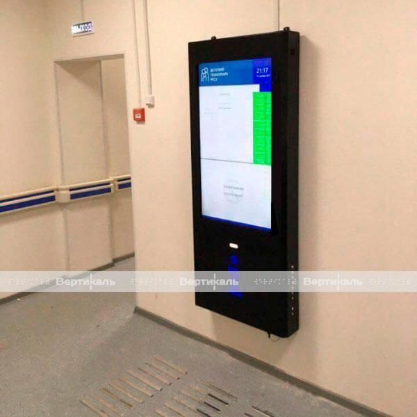 Терминал информационный «INFO-VERT-1(43)N», сенсорный, настенный, со стандартным ПО, с ИБП, М2 – фото № 2