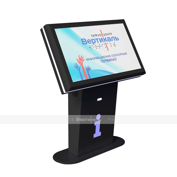 Терминал информационный «INFO-VERT-2(43)D», горизонтальный, со стандартным ПО, с индукционной системой, с ИБП, М4 – фото № 1