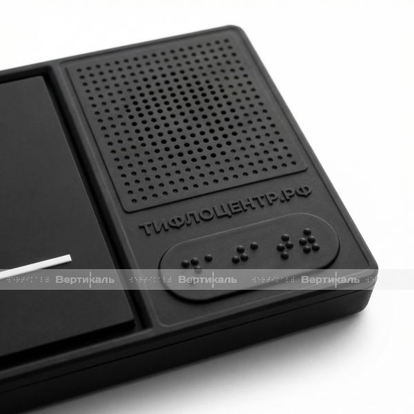 Табличка тактильно-звуковая комплексная, черного цвета, 100x300x25 мм – фото № 5