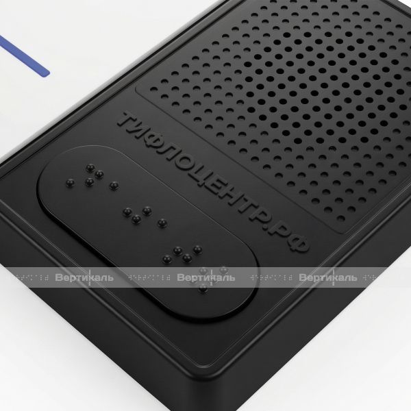 Табличка тактильно-звуковая комплексная, белого цвета, 100x300x25 мм – фото № 7