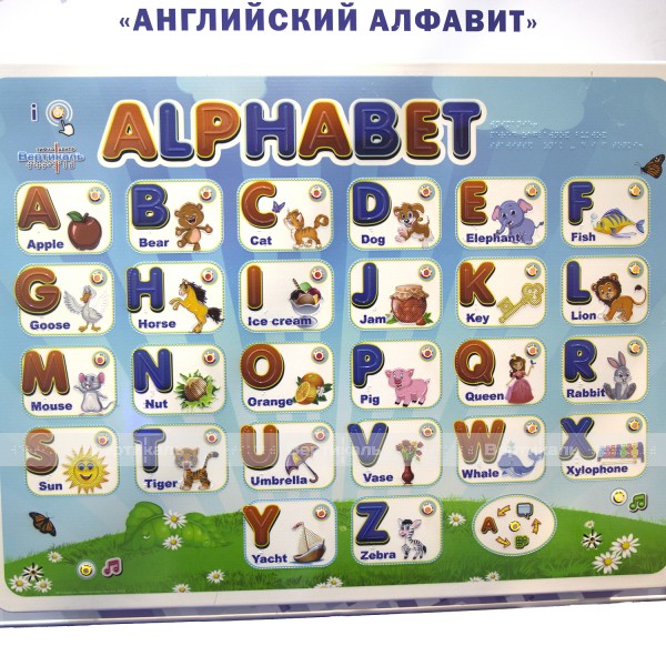 Стенд тактильно-звуковой «Английский алфавит» с интегрированной индукционной системой – фото № 3