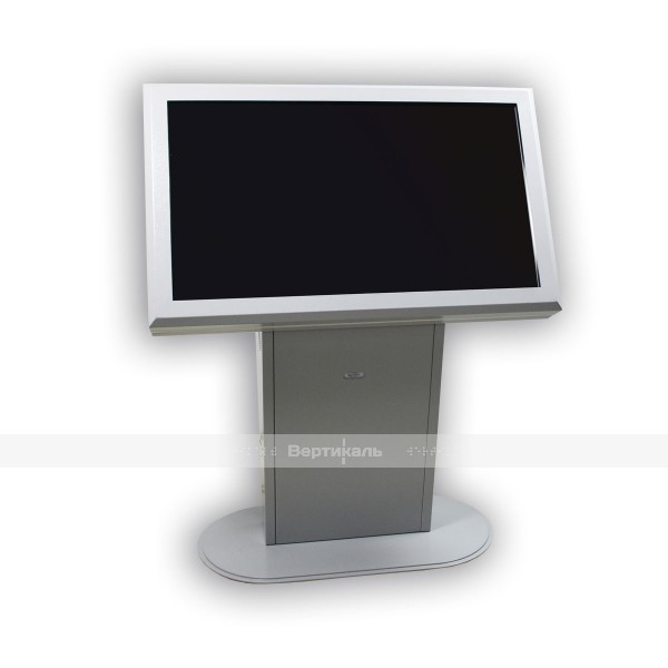 Медиаэкран информационный DISPLAY VERT-43G, со встроенной индукционной системой, на стойке, напольный – фото № 2