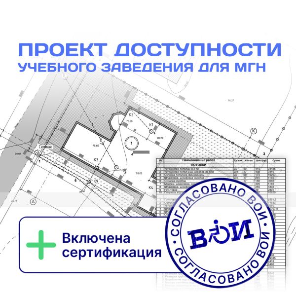 Проектирование мероприятий по адаптации учебного заведения для всех категорий МГН – фото № 1