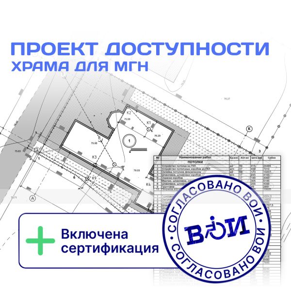 Проектирование мероприятий по адаптации религиозных зданий  для всех категорий МГН – фото № 1