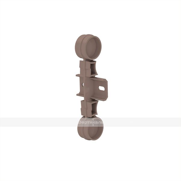 Стыковочный элемент для поручня-отбойника, H150, ПВХ, серый – фото № 1