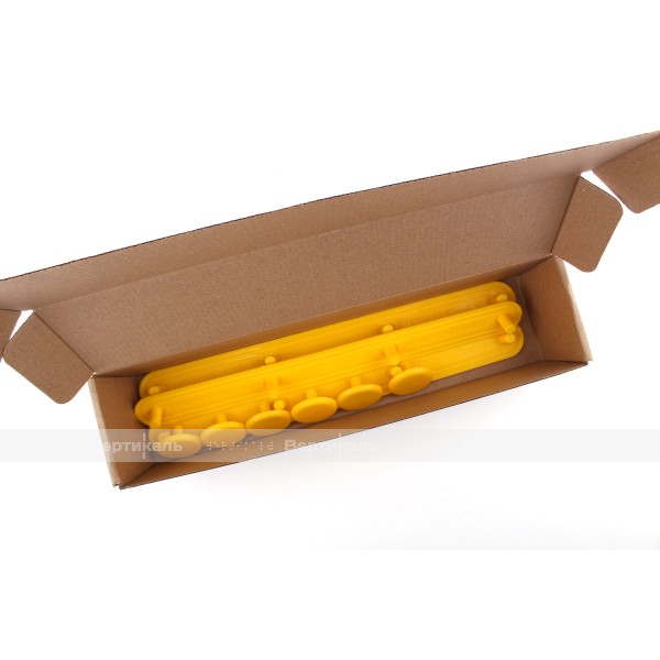 Конус гладкий, со штифтом, D35x35, H-4мм, I-15мм, PVC, желтый (преодолимое препятствие, непреодолимое препятствие) – фото № 4
