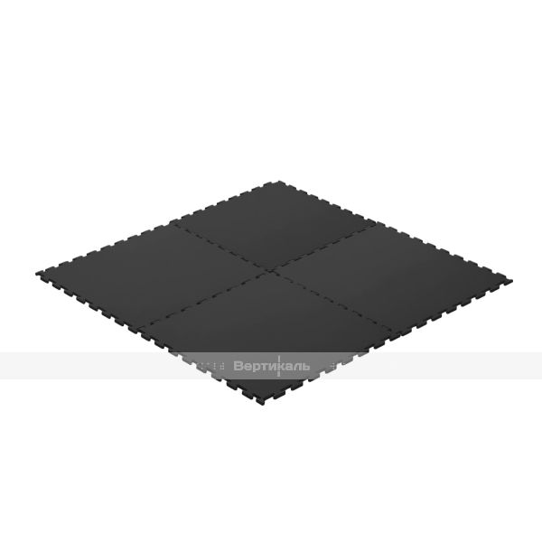 Модульное покрытие для пола из ПВХ, модель 1, размер 400х400х5 мм, цвет чёрный – фото № 2