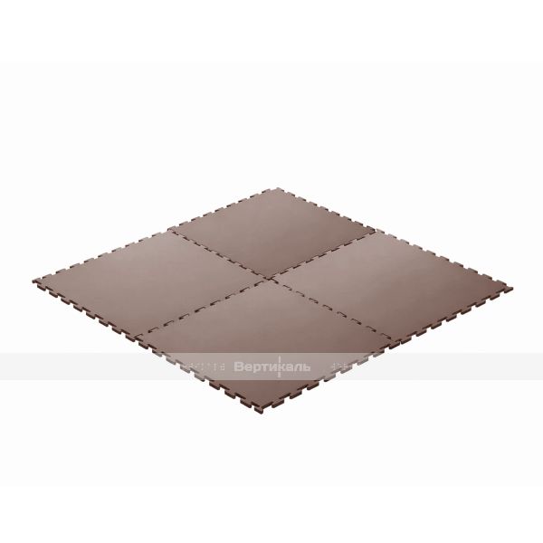 Модульное покрытие для пола, материал изделия ПВХ, масса 880 г, цвет коричневый – фото № 2