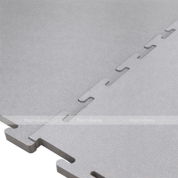 Модульное покрытие для пола из ПВХ, модель 1, размер 400х400х5 мм, цвет серый – фото № 3