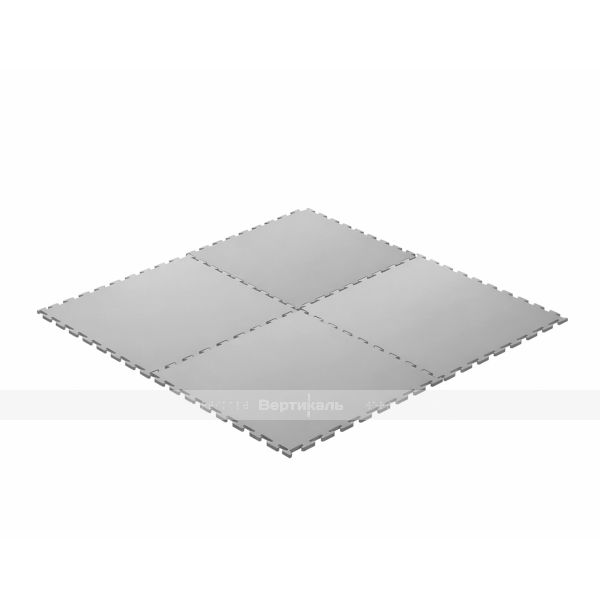 Модульное покрытие для пола из ПВХ, модель 1, размер 400х400х5 мм, цвет серый – фото № 2