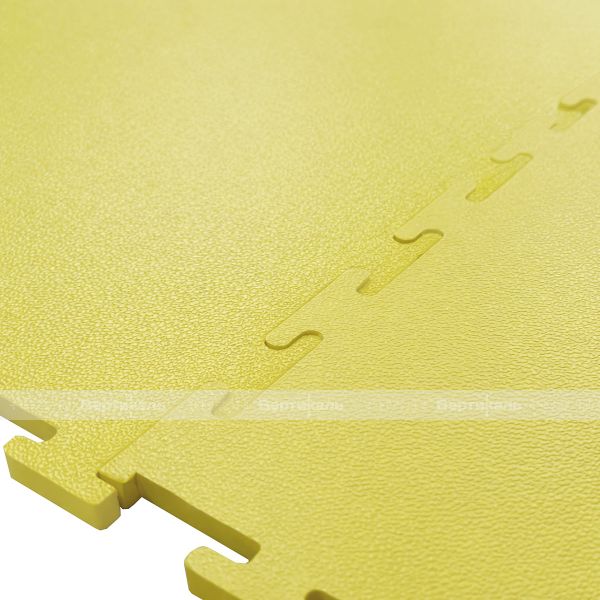 Модульное покрытие для пола из ПВХ, модель 1, размер 400х400х5 мм, цвет жёлтый – фото № 3