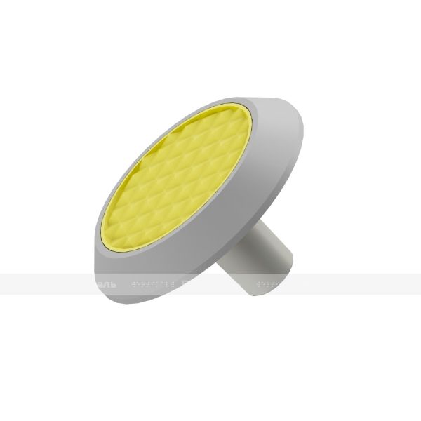 Конус рифленый, со штифтом и вставкой, D35x35, H-5мм, I-15мм, PU PL, серый и желтый (преодолимое препятствие, непреодолимое препятствие) – фото № 4