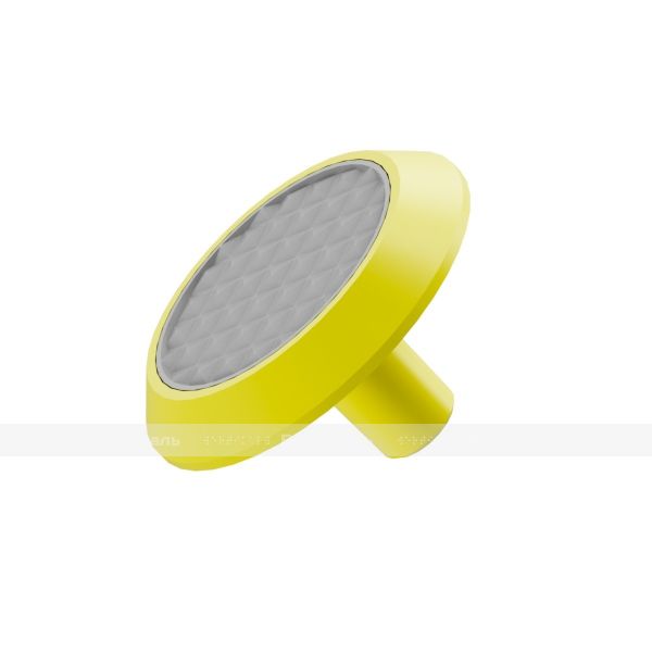 Конус рифленый, со штифтом и вставкой, D35x35, H-5мм, I-15мм, PU PL, желтый и серый (преодолимое препятствие, непреодолимое препятствие) – фото № 4