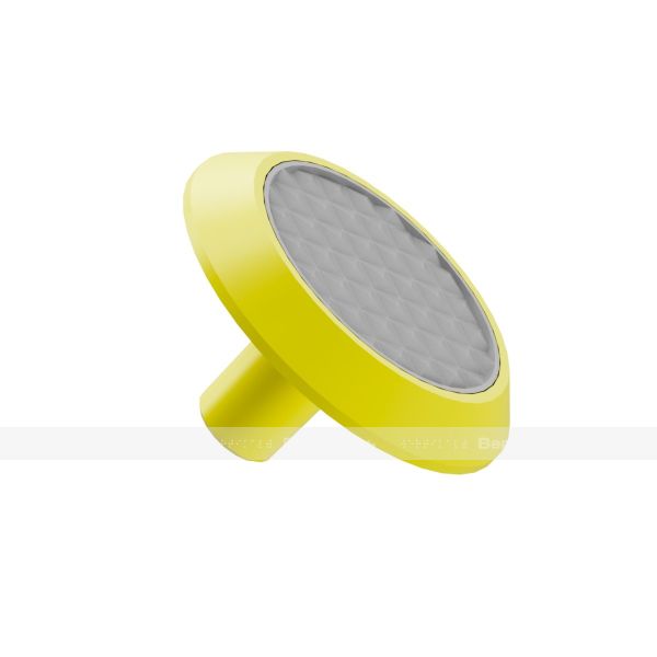 Конус рифленый, со штифтом и вставкой, D35x35, H-5мм, I-15мм, PU PL, желтый и серый (преодолимое препятствие, непреодолимое препятствие) – фото № 1