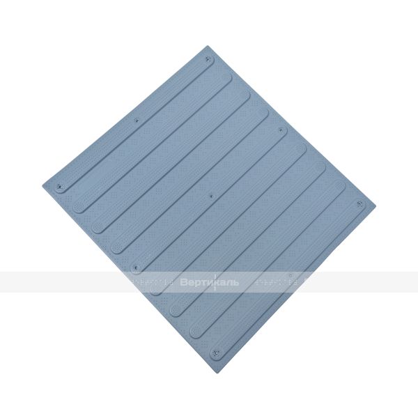 Плитка тактильная (направление движения, полоса) противоскользящая, 500х540х5, ПВХ, серый – фото № 6