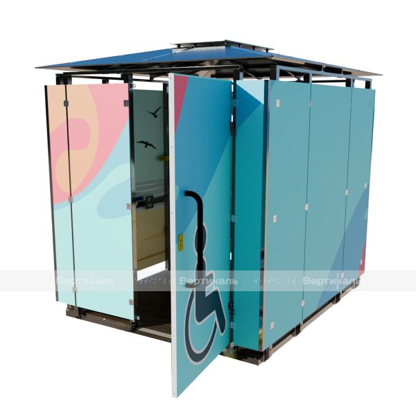 Кабинка пляжная для переодевания на настиле – фото № 2