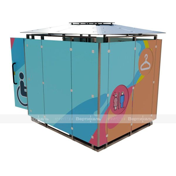 Кабинка пляжная для переодевания на настиле – фото № 4