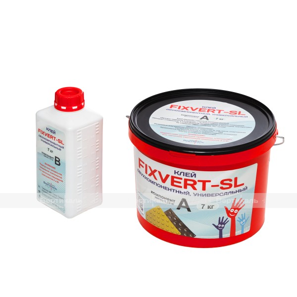 Клей двухкомпонентный FIXVERT-SL, универсальный, для помещения и улицы, 7 кг – фото № 2