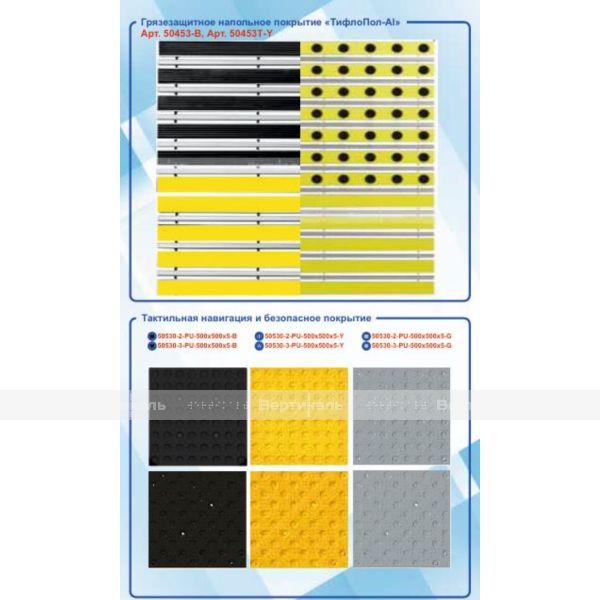 Основная панель стенда "Грязезащитные покрытия" (Низ №2) – фото № 1
