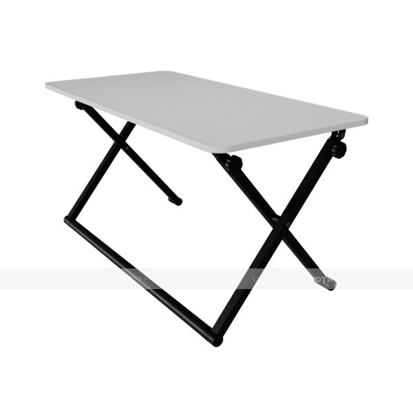 Парта белого цвета для людей с ОВЗ складная с регулировкой высоты, уровня наклона из стали с порошковой покраской – фото № 1