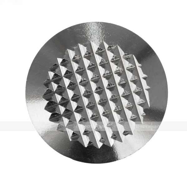 Конус тактильный, рифленый, M1, со штифтом, эконом., D35х35, H-4мм, I-13мм, AISI304 (преодолимое препятствие, непреодолимое препятствие) – фото № 1