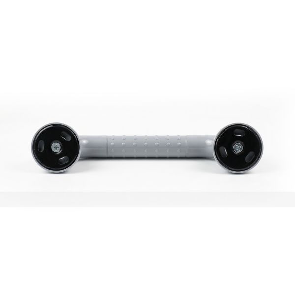 Поручень антибактериальный, пристенный, опорный, прямой, тип 3, D35 мм, серого цвета – фото № 3