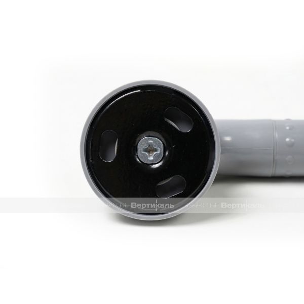 Поручень антибактериальный, пристенный, опорный, прямой, тип 3, D35 мм, серого цвета – фото № 4