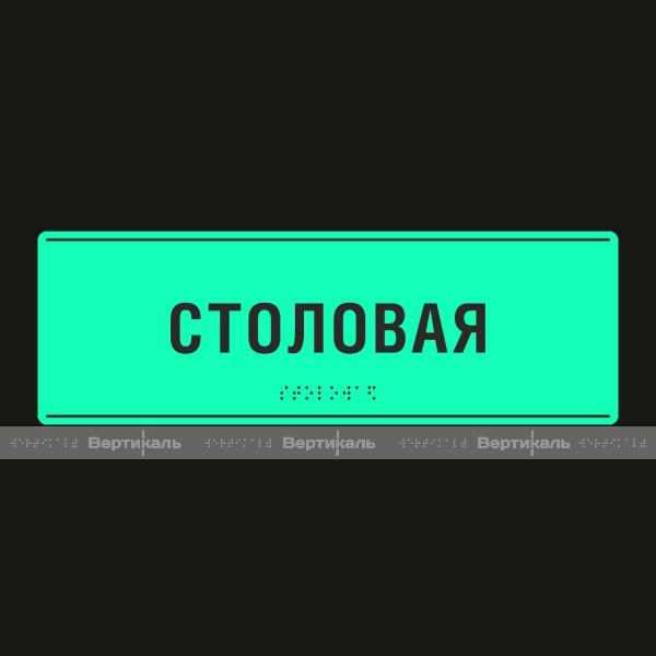 Светонакопительная комплексная тактильная табличка на композитной основе 3 мм с индивидуальными размерами – фото № 4